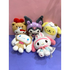 Get comfy with hello kitty plushies! Assorted sizes and designs of Hello Kitty plush and dolls. The Kitty Shop
